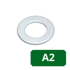 DIN 125A Laposalátét, A2, Rozsdamentes, M 4