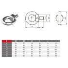 Gyűrűs csavar, Acél, Horganyzott, M 20x30