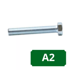 Hatlapfejű tövigmenetes csavar, A2, Rozsdamentes, M 12x60