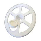 Szigetelés rögzítő tányér 60mm fehér, zárókupakos fa és fémszerkezethez