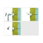 Szigetelés rögzítő tányér 60mm fehér, zárókupakos fa és fémszerkezethez