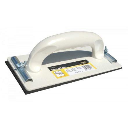 Kézi csiszoló fehér műanyagból, EPDM gumi talp 105x230 mm HOME (MN-73-170)