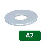 Nagyméretű alátét fakötésekhez ( DIN 9021), A2, Rozsdamentes, M 10