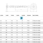 Faszerkezetépítő csavar, laposfejű, sárgahorganyzott 6x200/70
