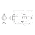 RAWLPLUG alapcsavar ETA MINőSÍTETT, horganyzott M 20x160