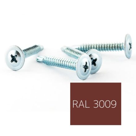 Opelcsavar, önfúrós peremes, Acél, színes 4,2x13 RAL3009