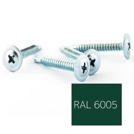 Opelcsavar, önfúrós peremes, Acél, színes 4,2x13 RAL6005