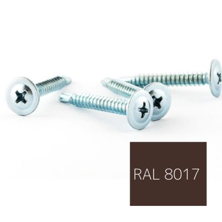 Opelcsavar, önfúrós peremes, Acél, színes 4,2x13 RAL8017