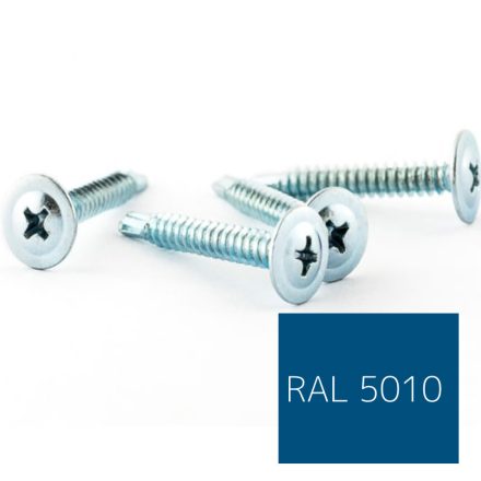 Opelcsavar, önfúrós peremes, Acél, színes 4,2x19 RAL5010