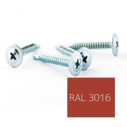 Opelcsavar, önfúrós peremes, Acél, színes 4,2x32 RAL3016