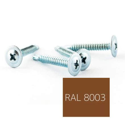 Opelcsavar, önfúrós peremes, Acél, színes 4,2x32 RAL8003