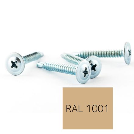 Opelcsavar, önfúrós peremes, Acél, színes 4,8x32 RAL1001