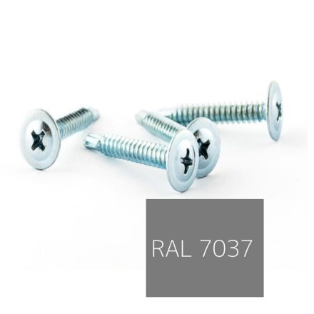 Opelcsavar, önfúrós peremes, Acél, színes 4,8x32 RAL7037