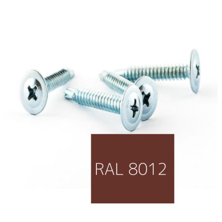Opelcsavar, önfúrós peremes, Acél, színes 4,8x32 RAL8012