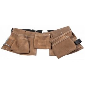 Bőr szerszámtartó öv, 10 zsebes (MN-03-218)