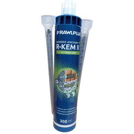 Rawlplug R-KEM II Kétkomponensű Kémiai Dübelragasztó 300ml CE-ETA