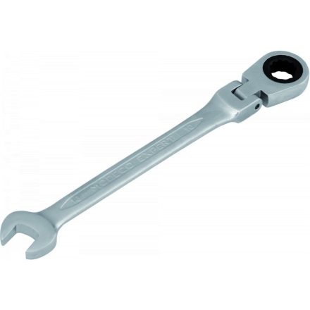 17-es Villás-racsnis kulcs, csuklós véggel profi CrV (MN-59-717)