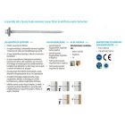 Szendvicspanel csavar, horganyzott 6,3x115-120/19 EPDM alátéttel fához és betonhoz