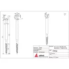 Talajcsavar U - befogással 70x1200 - 100 mm befogás
