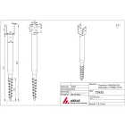 Talajcsavar U - befogással 70x1000 - 100 mm befogás
