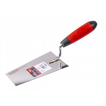 Kőműves kanál trapéz alakú, fém végű nyéllel 180mm EXPERT (MN-74-199)