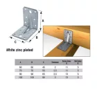 Sarokvas erősített, horganyzott 90x90x2,5x65