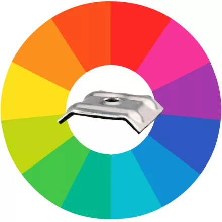 Kalotte alátét, festett 26/15