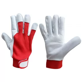   Prémium minőségű kesztyű kecske színbőr piros 10 (PANTHER/10)