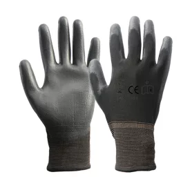 PU tenyérmártott szerelőkesztyű fekete 10