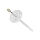 Hosszú osztósíkú szigeteléstartó, műanyag bevonatos acélszeggel, lyukacsos téglához 10x160 átf:100 mm,ETA min.