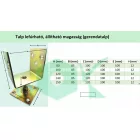 Talp lefúrható, állítható magasság 100x85