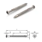 Teraszcsavar C1, rozsdamentes 5X50