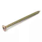 Süllyesztettfejű, faforgácslap csavar, Acél, Sárga horganyzott, 6x100 Torx