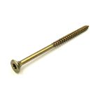 Süllyesztettfejű, faforgácslap csavar, Acél, Sárga horganyzott, 5x70 Torx