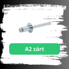 Rozsdamentes (A2) zárt D-fejű popszegecs (DIN 7337)