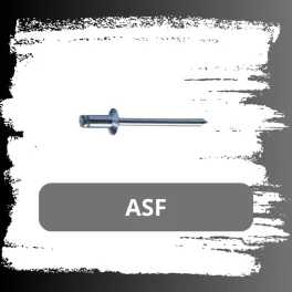 Alu-Acél süllyesztettfejű popszegecs (DIN 7337 - ASF)